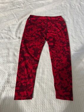 Zella by Nordstrom Red Floral legging L
